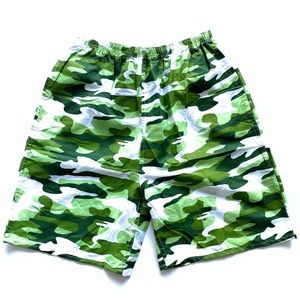 CAMO PRINT BEACH POLYESTER MENS SWIMTRUNKS